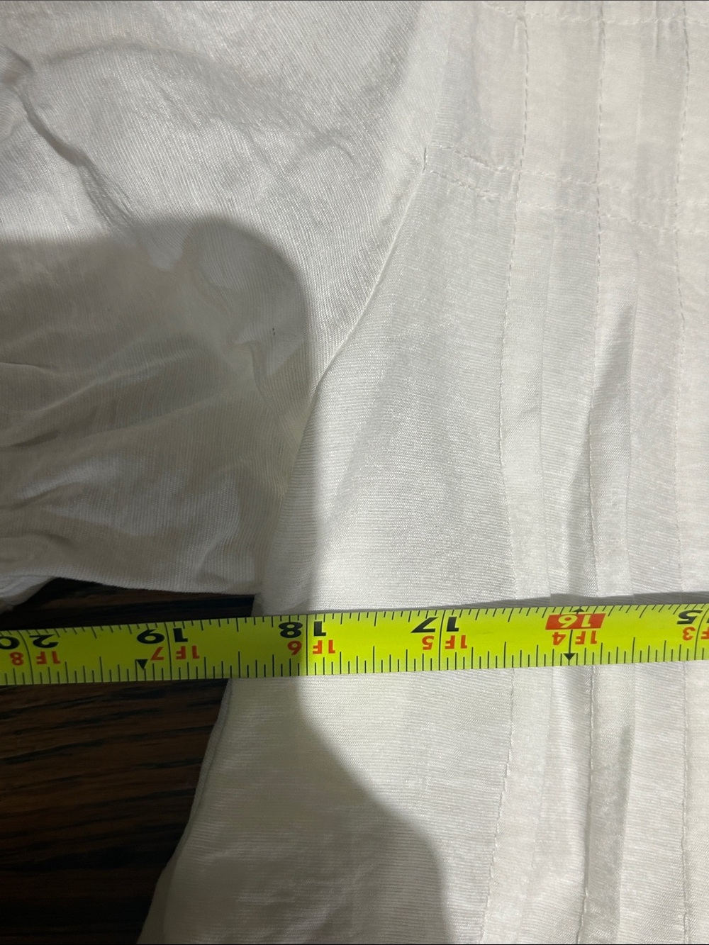 Current Air White Short Sleeve Pintuck Blouse - Picture 6 of 7